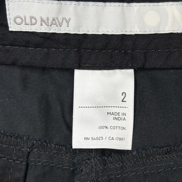 Old Navy Black Chino Mini Skirt Size 2 - Picture 7 of 9